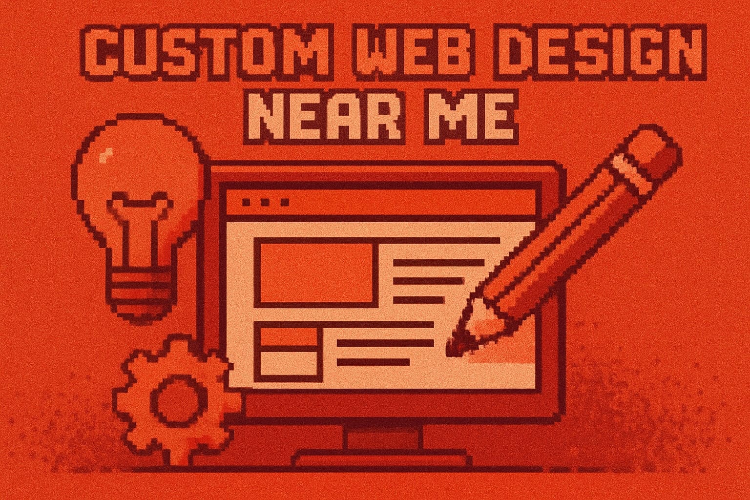 Custom web design near me graphic